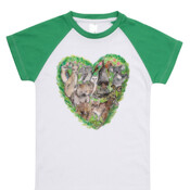 Wildlife Heart Little Kids T-Shirt