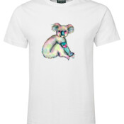 Rainbow Koala Adult White T-Shirt